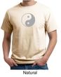 Mens Yoga Shirt Yin Yang Big Print Meditation Organic T-shirt