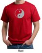 Mens Yoga Shirt Yin Yang Big Print Meditation Organic T-shirt