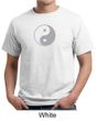 Mens Yoga Shirt Yin Yang Big Print Meditation Organic T-shirt