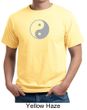 Mens Yoga Shirt Yin Yang Big Print Meditation Organic T-shirt