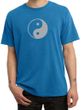 Mens Yoga Shirt Yin Yang Big Print Meditation Pigment Dyed T-shirt