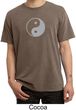 Mens Yoga Shirt Yin Yang Big Print Meditation Pigment Dyed T-shirt