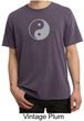 Mens Yoga Shirt Yin Yang Big Print Meditation Pigment Dyed T-shirt