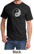 Mens Yoga Shirt Yin Yang Big Print Meditation T-shirt