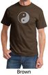 Mens Yoga Shirt Yin Yang Big Print Meditation T-shirt