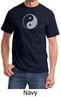 Mens Yoga Shirt Yin Yang Big Print Meditation T-shirt