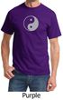 Mens Yoga Shirt Yin Yang Big Print Meditation T-shirt