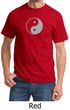 Mens Yoga Shirt Yin Yang Big Print Meditation T-shirt