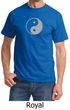 Mens Yoga Shirt Yin Yang Big Print Meditation T-shirt