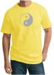 Mens Yoga Shirt Yin Yang Big Print Meditation Tall T-shirt
