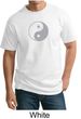 Mens Yoga Shirt Yin Yang Big Print Meditation Tall T-shirt