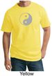 Mens Yoga Shirt Yin Yang Big Print Meditation Tall T-shirt