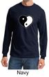 Mens Yoga Shirt Yin Yang Heart Long Sleeve Tee T-Shirt