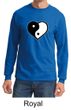 Mens Yoga Shirt Yin Yang Heart Long Sleeve Tee T-Shirt