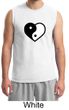 Mens Yoga Shirt Yin Yang Heart Muscle Tee T-Shirt