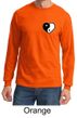 Mens Yoga Shirt Yin Yang Heart Pocket Print Long Sleeve Tee T-Shirt