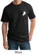 Mens Yoga Shirt Yin Yang Heart Pocket Print Tall Tee T-Shirt