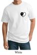 Mens Yoga Shirt Yin Yang Heart Pocket Print Tall Tee T-Shirt