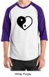 Mens Yoga Shirt Yin Yang Heart Raglan Tee T-Shirt
