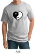 Mens Yoga Shirt Yin Yang Heart Tall  Tee T-Shirt