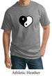 Mens Yoga Shirt Yin Yang Heart Tall  Tee T-Shirt