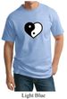 Mens Yoga Shirt Yin Yang Heart Tall  Tee T-Shirt