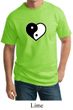 Mens Yoga Shirt Yin Yang Heart Tall  Tee T-Shirt