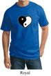 Mens Yoga Shirt Yin Yang Heart Tall  Tee T-Shirt
