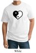 Mens Yoga Shirt Yin Yang Heart Tall  Tee T-Shirt