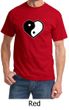 Mens Yoga Shirt Yin Yang Heart Tee T-Shirt