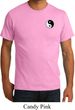 Mens Yoga Shirt Yin Yang Patch Pocket Print Organic Tee T-Shirt