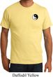 Mens Yoga Shirt Yin Yang Patch Pocket Print Organic Tee T-Shirt