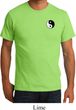 Mens Yoga Shirt Yin Yang Patch Pocket Print Organic Tee T-Shirt