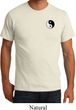 Mens Yoga Shirt Yin Yang Patch Pocket Print Organic Tee T-Shirt