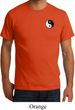 Mens Yoga Shirt Yin Yang Patch Pocket Print Organic Tee T-Shirt