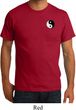 Mens Yoga Shirt Yin Yang Patch Pocket Print Organic Tee T-Shirt