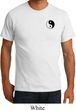 Mens Yoga Shirt Yin Yang Patch Pocket Print Organic Tee T-Shirt