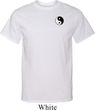 Mens Yoga Shirt Yin Yang Patch Pocket Print Tall Tee T-Shirt