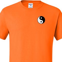 Mens Yoga Shirt Yin Yang Patch Pocket Print Tall Tee T-Shirt Mens Yoga Shirt Yin Yang Patch Pocket Print Tall Tee T-Shirt