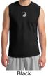 Mens Yoga Shirt Yin Yang Small Print Meditation Muscle Shirt