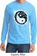Mens Yoga Shirt Yin Yang Sun Long Sleeve Tee T-Shirt