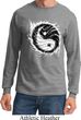 Mens Yoga Shirt Yin Yang Sun Long Sleeve Tee T-Shirt