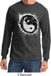 Mens Yoga Shirt Yin Yang Sun Long Sleeve Tee T-Shirt