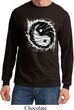Mens Yoga Shirt Yin Yang Sun Long Sleeve Tee T-Shirt