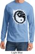 Mens Yoga Shirt Yin Yang Sun Long Sleeve Tee T-Shirt