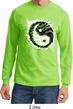 Mens Yoga Shirt Yin Yang Sun Long Sleeve Tee T-Shirt