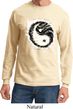 Mens Yoga Shirt Yin Yang Sun Long Sleeve Tee T-Shirt