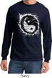Mens Yoga Shirt Yin Yang Sun Long Sleeve Tee T-Shirt