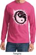 Mens Yoga Shirt Yin Yang Sun Long Sleeve Tee T-Shirt