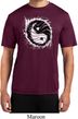 Mens Yoga Shirt Yin Yang Sun Moisture Wicking Tee T-Shirt
